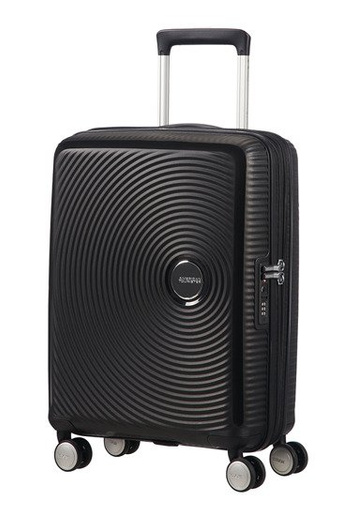 Walizka kabinowa American Tourister Soundbox 55 cm powiększana czarna