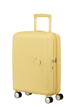 Walizka kabinowa American Tourister Soundbox 55cm powiększana żółta jasna